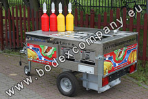 Cart for hot dog and boiled corn